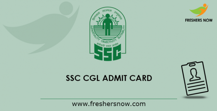 SSC CGL admission card