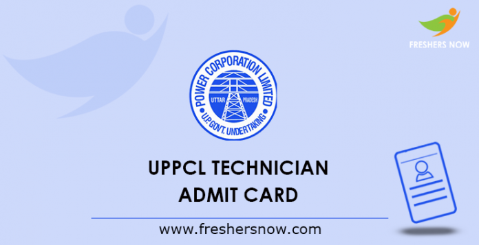 UPPCL Technician Admission Card 2019