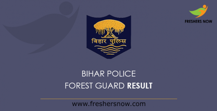 Bihar Police Forest Guard Result