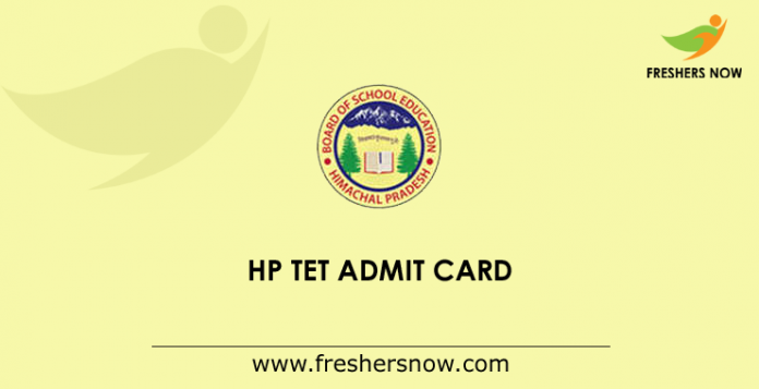 HP TET Admission Card