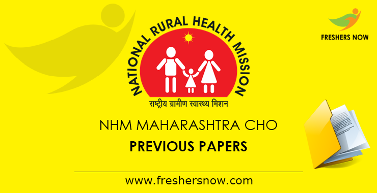 NHM Maharashtra CHO Previous Papers NHM Maharashtra CHO Previous Papers
