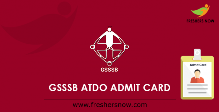 GSSSB ATDO admission card