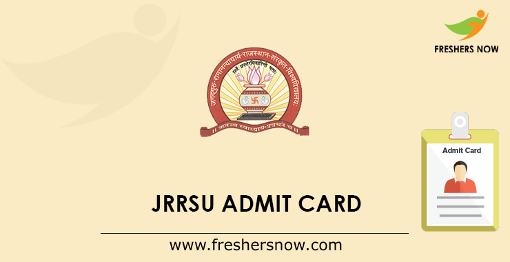 JRRSU Admit Card JRRSU Admit Card