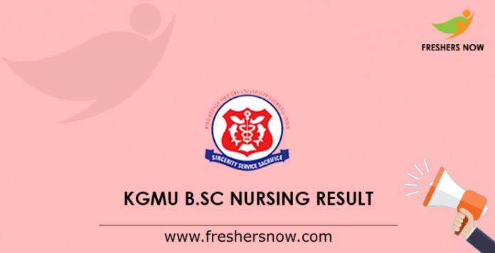 Kgmu B Sc Nursing Result 2019 Out Cut Off Merit List Score Card