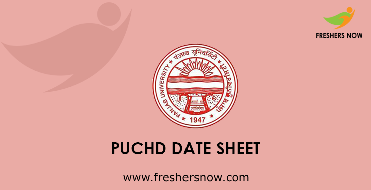PUCHD Date Sheet PUCHD Date Sheet