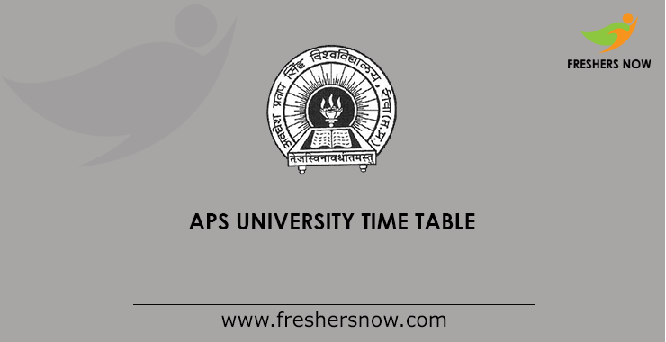 APS University Time Table APS University Time Table