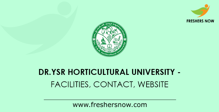 Dr. YSR Horticultural University drysrhu.edu.in - Fees, Courses