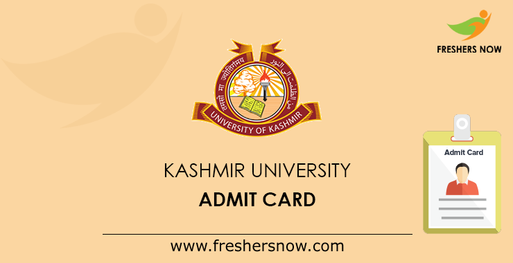 Kashmir University Admit Card Kashmir University Admit Card