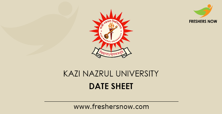 Kazi Nazrul University Date Sheet Kazi Nazrul University Date Sheet