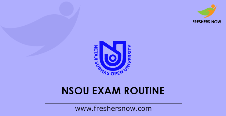 NSOU Exam Routine NSOU Exam Routine
