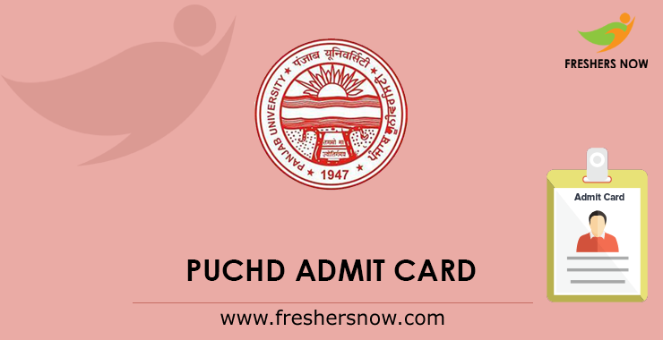 PUCHD Admit Card PUCHD Admit Card