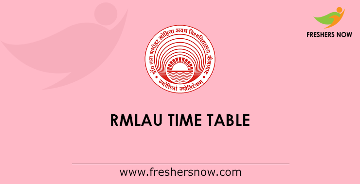 RMLAU Time Table RMLAU Time Table