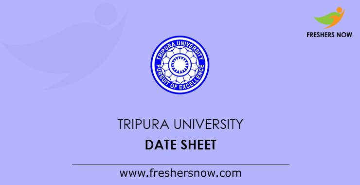 Tripura University Date Sheet Tripura University Date Sheet