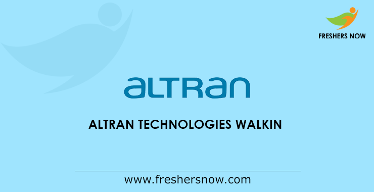 Altran Technologies walkin Altran Technologies walkin