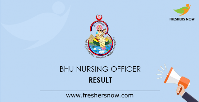 BHU Nurse Officer Result