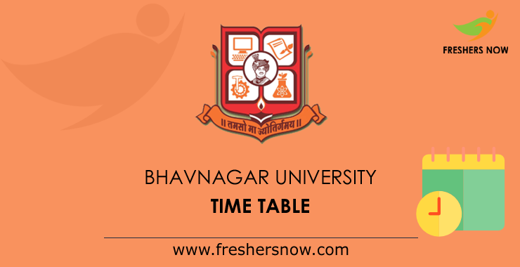 Bhavnagar University Time Table Bhavnagar University Time Table