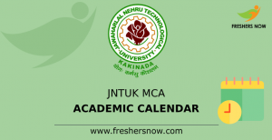 JNTUK MCA I & II Semesters Academic Calendar 2021 PDF Download