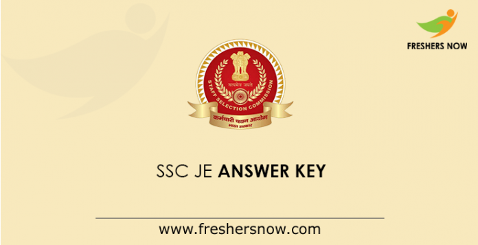 SSC JE Answer Key SSC JE Answer Key