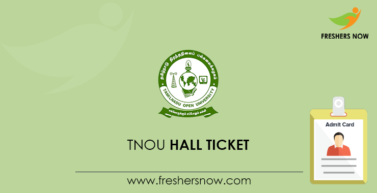 TNOU Hall Ticket TNOU Hall Ticket