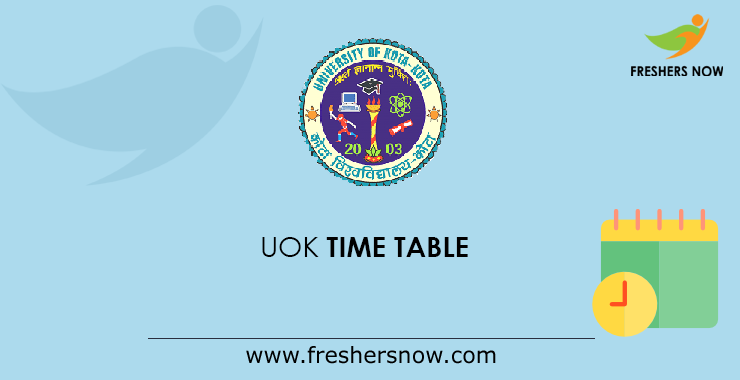UOK Time Table UOK Time Table