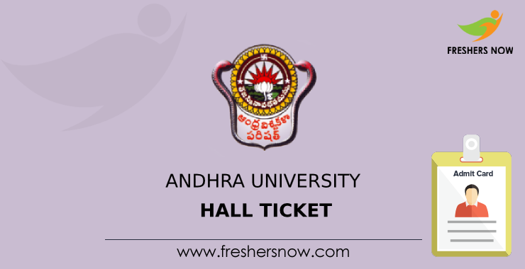 Andhra University Hall Ticket Andhra University Hall Ticket
