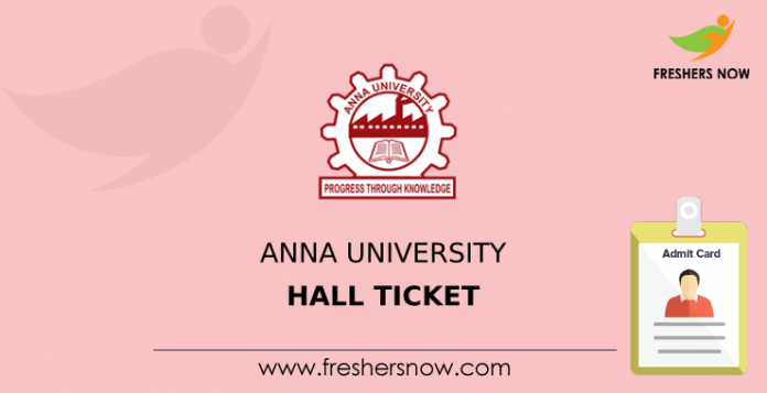 Anna University Hall Ticket 2019 Released Ug Pg Nov Dec Exams