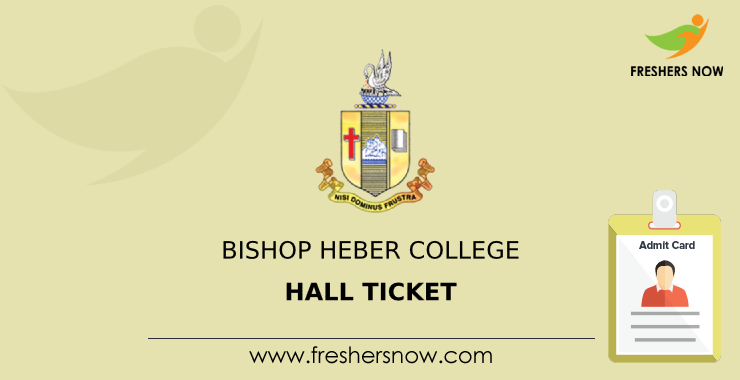Bishop Heber College Hall Ticket Bishop Heber College Hall Ticket