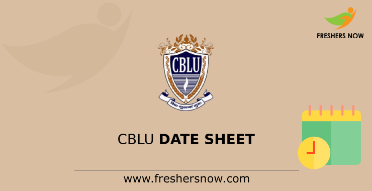 CBLU Date Sheet CBLU Date Sheet