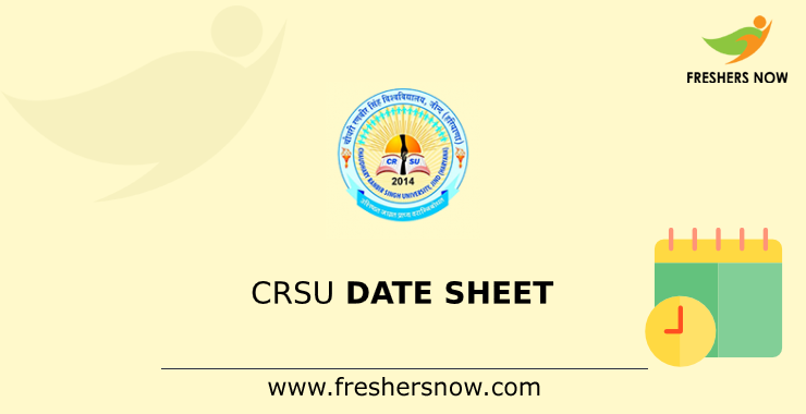 CRSU Date Sheet CRSU Date Sheet