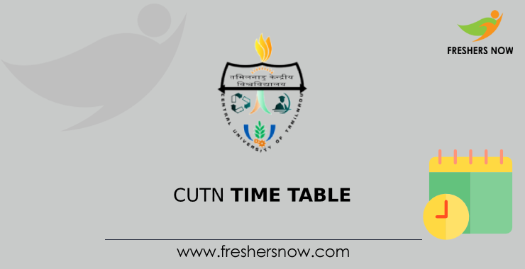 CUTN Time Table CUTN Time Table