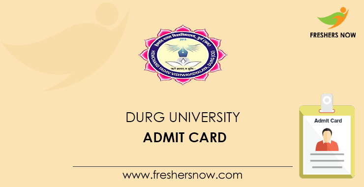 Durg University Admit Card Durg University Admit Card