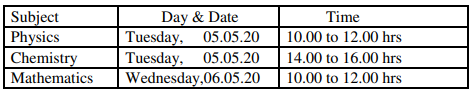 GCET Exam Dates
