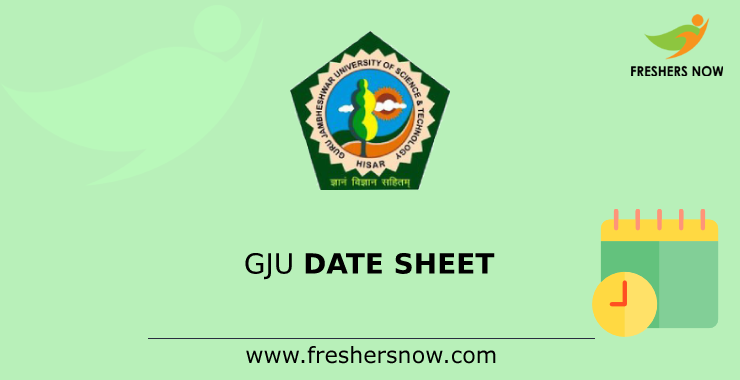 GJU Date Sheet GJU Date Sheet