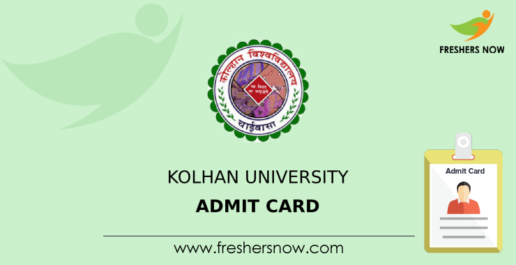 Kolhan University Admit Card Kolhan University Admit Card