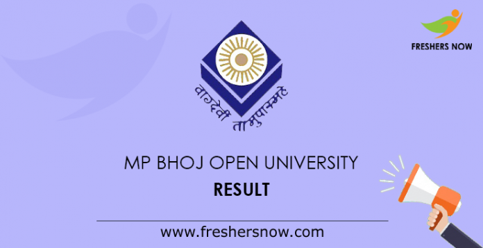 Result of MP Bhoj Open University