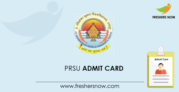 PRSU Admit Card PRSU Admit Card