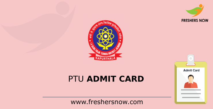 PTU Admit Card PTU Admit Card