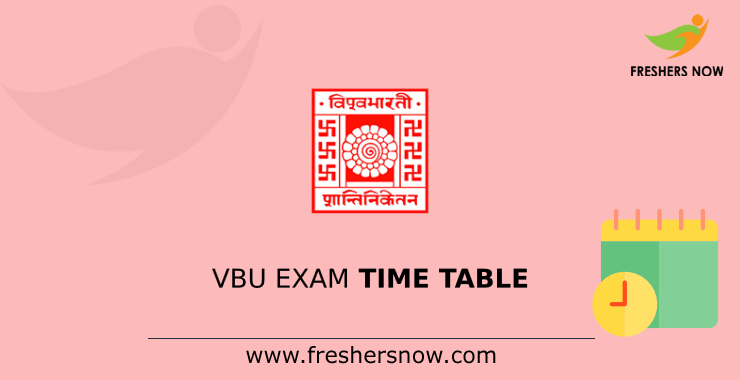 VBU Exam Time Table VBU Exam Time Table