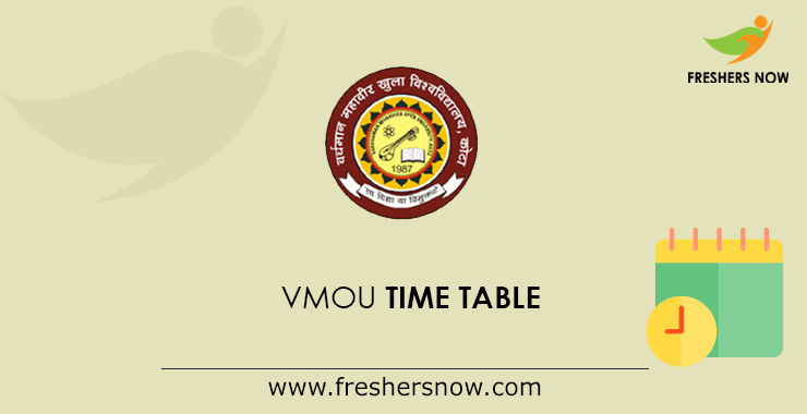 VMOU Time Table VMOU Time Table
