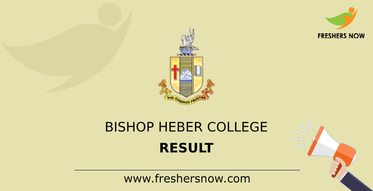 Bishop Heber College Result Bishop Heber College Result