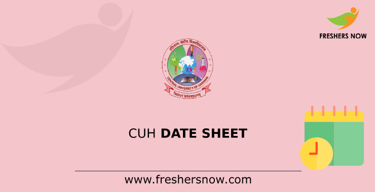 CUH Date Sheet CUH Date Sheet