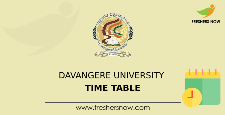 Davangere University Time Table Davangere University Time Table
