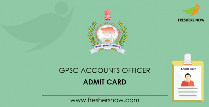 GPSC Accounts Officer Admit Card GPSC Accounts Officer Admit Card
