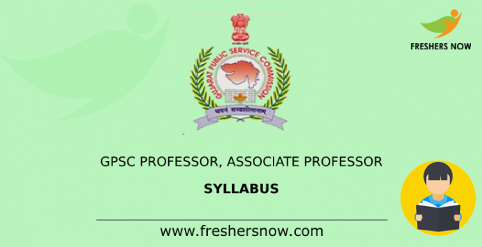 GPSC Professor, Associate Professor Syllabus GPSC Professor, Associate Professor Syllabus