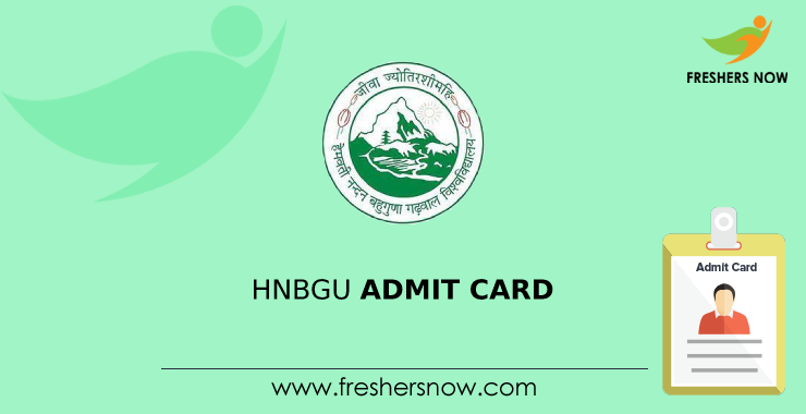 HNBGU Admit Card HNBGU Admit Card
