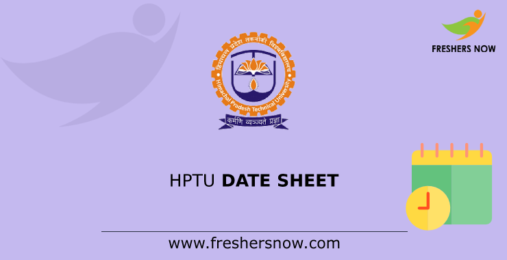 HPTU Date Sheet HPTU Date Sheet
