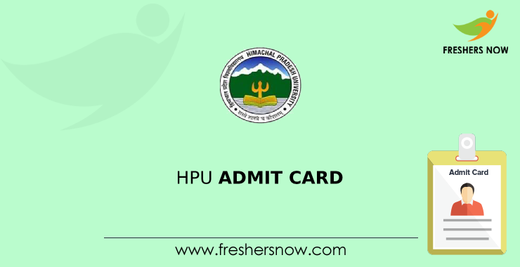 HPU Admit Card HPU Admit Card