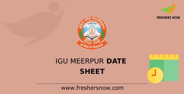 IGU Meerpur Date Sheet IGU Meerpur Date Sheet