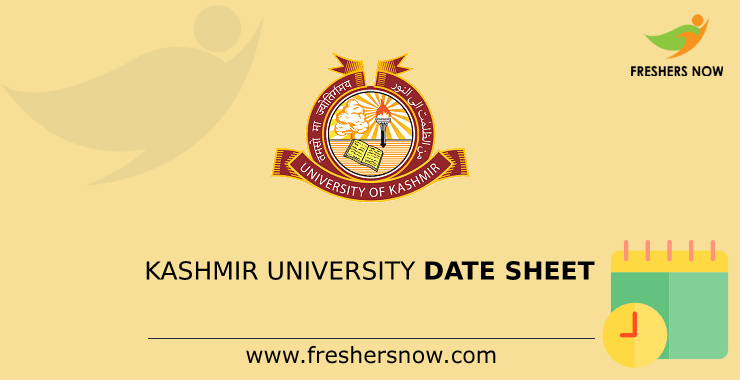Kashmir University Date Sheet Kashmir University Date Sheet