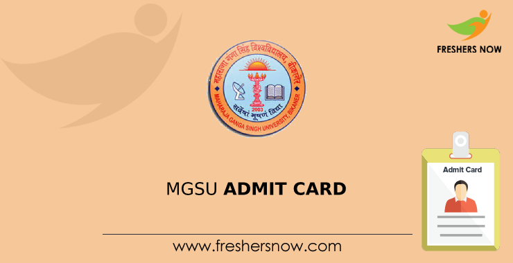 MGSU Admit Card MGSU Admit Card